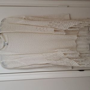 Haute Monde fringed open Cardigan Size S